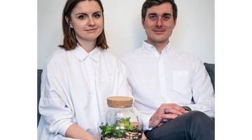 Jaunie uzņēmēji. Līga Zelčāne un Justs Krapāns, Dzīvotne.
Foto no privātā arhīva