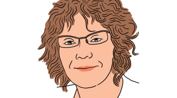 Anhelita Kamenska.
Zīmējums — Ernests Kļaviņš