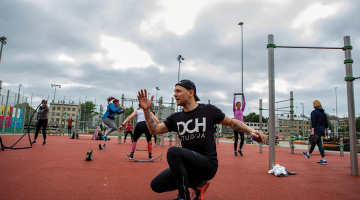 Kaspara Ozoliņa treniņi notiek centra sporta kvartālā Krišjāņa Barona ielā Rīgā.
Foto — Ina Kronberga