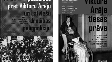 Ričards Pļavnieks. Apsūdzības pret Viktoru Arāju un Latviešu drošības palīgpoliciju: nacistu kolaboracionistu tiesas prāvas aukstā kara laikā. Latvijas Mediji, 2020.

Viktora Arāja tiesas prāva žurnālista Kārļa Štamera pierakstos. Latvijas Mediji, 2020.