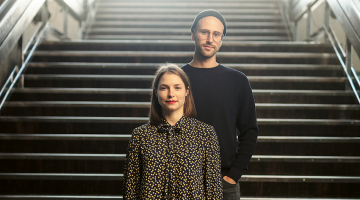 Elīna un Rūdolfs Gediņi.
Foto — Reinis Hofmanis