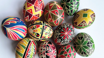 Pysanka olas nav domātas ēšanai, bet gan dekorācijām un dāvināšanai.
Foto no personīgā arhīva