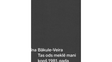 Elīna Bākule-Veira. Tas ods meklē mani kopš 1981. gada. Orbīta, 2021.