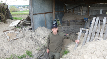 Juris Alberts Ulmanis Ukrainā. Autora foto