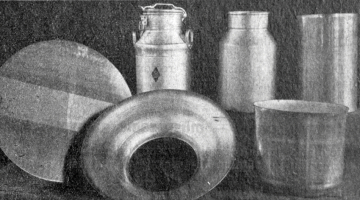 Metaltechnikas izmantotās alumīnija sagataves un produkcija 1938. gadā