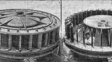 Aiviekstes HES vajadzībām 1932. gadā G. Waldispühl izgatavotā turbīna — lielākā Latvijā