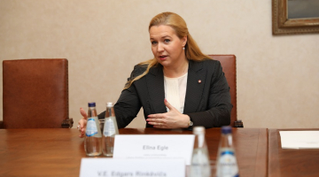 Elīna Egle-Ločmele, Latvijas Drošības un aizsardzības industriju federācijas valdes priekšsēdētāja. Publicitātes foto