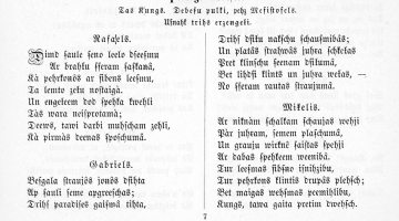 Raiņa tulkotais Fausts rada diskusijas un asu polemiku. Attēlā — fragments no E. Plātes apgāda 1898. gada izdevuma