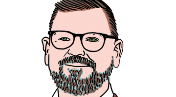 Jānis Buks. Zīmējums – Ernests Kļaviņš