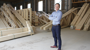 Raitis Freimanis, SIA Freimans Timber Constructions īpašnieks.
Foto — Jēkabs Aleksandrs Krūmiņš