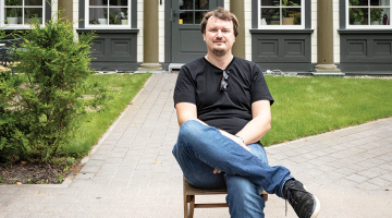 Hāmaņa muižas īpašnieks, uzņēmējs Viestarts Vidiņš.
Foto — Ieva Salmane