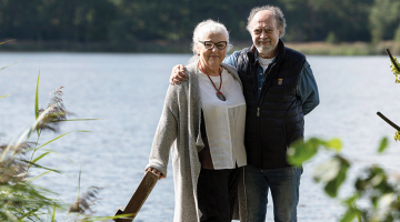 Sandra Kļaviņa un viņas vīrs itālis Adriāno Karlezi.
Foto — Ieva Salmane