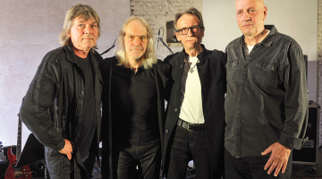 Andris Alviķis (no kreisās), Uģis Prauliņš, Armands Alksnis, Tālis Gžibovskis.
Foto — Aivars Liepiņš