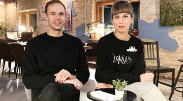 Jaunie uzņēmēji Jūlija un Atis Barinski.
Foto no personīgā arhīva