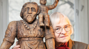 Ieva Romanova un Lielais Kristaps.
Foto — Ieva Salmane