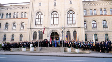 Latvijas Universitātes (LU) studentu svētkos "Aristotelis". Foto - Ieva Leiniša, LETA