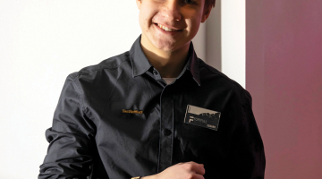 Jaunais uzņēmējs Edgars Kuļiņičs.
Foto no personīgā arhīva