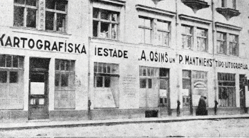 A. Ošiņa un P. Mantnieka Kartogrāfiskā institūta birojs un spiestuve Rīgā, Dzirnavu ielā 119