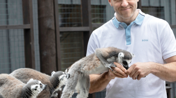 Sandijs Baļčūns, SIA Sigulda zoo īpašnieks.
Foto — Ieva Salmane