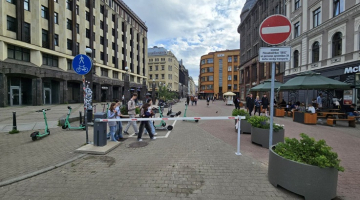 Vecrīgas barjera. Foto no Twitter lietotāja none of the above