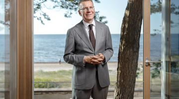 Valsts prezidents Edgars Rinkēvičs.
Foto — Reinis Hofmanis