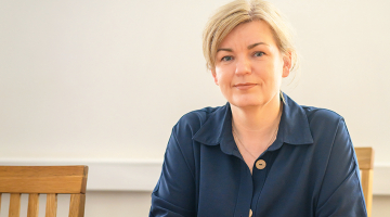 Inga Pūre, SIA PURE Academy valdes locekle un profesionālās tālākizglītības centra PURE Academy direktore.
Foto — Edgars Pohevičs