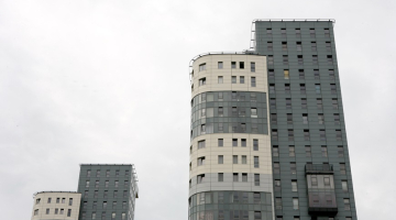 Daudzstāvu dzīvojamie nami Imantā. Foto - Evija Trifanova, LETA