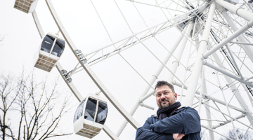Projekta īstenotāja RPR Operators pārstāvis Dimitrijs Uspenskis.
Foto — Ieva Salmane