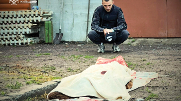Pēc dronu uzbrukuma Kijivai 18. maija rītā.