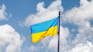 Ukrainas karogs. Publicitātes foto