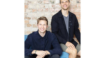 Jaunie uzņēmēji Emīls Senkans, Toms Bergans-Berģis, BookGenie.io.