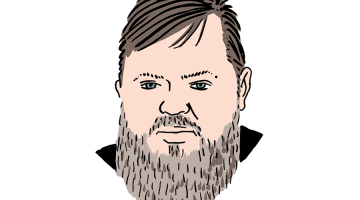 Oskars Irbītis. Zīmējums — Ernests Kļaviņš