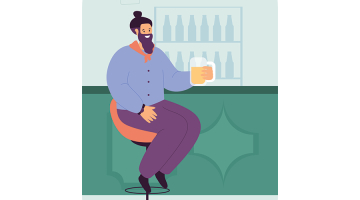 Es esmu tik turīgs, ka varu atļauties izdzert kausu alus lidostā!
Ilustrācija — Freepik