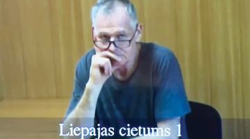 Tiesas sēde, kurai Elmārs Laizāns pieslēdzās attālināti no Liepājas cietuma