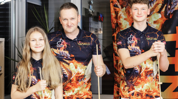 Tomass Rēders ar meitu Rēziju  un dēlu Gustavu.