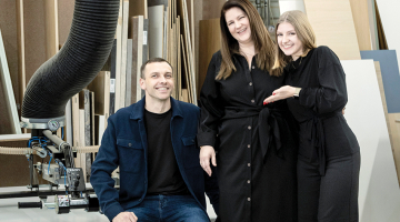 Guntars un Iveta Meijeri, SIA GM Style Plus, dibinātāji ar meitu Aneti.
Foto — Ieva Salmane
