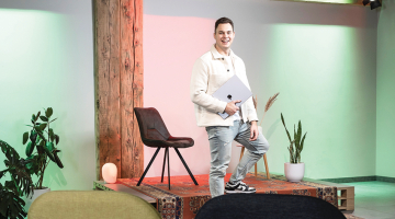 Startup House Riga izpilddirektors Kristians Jenčiuss.
Foto — Ieva Salmane