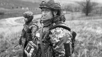 Edgars Platonovs Ukrainā pagājušā gada nogalē. Foto no personiskā arhīva