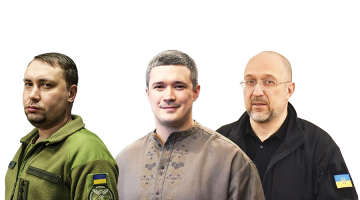 Jaunais Ukrainas prezidenta administrācijas vadītājs Kirilo Budanovs, jaunais aizsardzības ministrs Mihailo Fjodorovs, jaunais enerģētikas ministrs Deniss Šmihaļs. Foto — The New York Times un publicitātes attēli