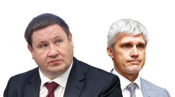 Egils Helmanis un Aleksandrs Bartaševičs. Foto no LETA arhīva