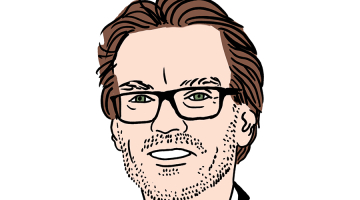 Ekehards Ernsts. Zīmējums — Ernests Kļaviņš