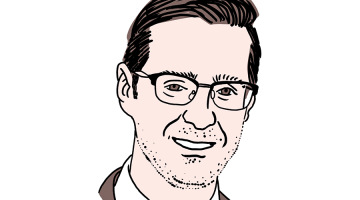 Mārtiņš Lazdovskis. Zīmējums — Ernests Kļaviņš