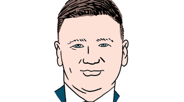 Kārlis Siliņš. Zīmējums — Ernests Kļaviņš