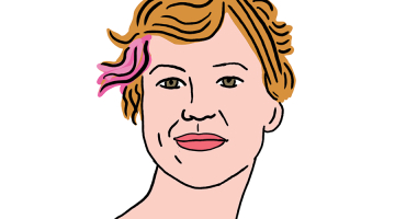 Marta Rībele. Zīmējums — Ernests Kļaviņš