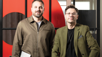 Vadims Barisons un Kārlis Zembergs, aģentūras Omnicom Media vadītāji.