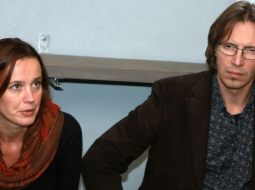 Festivāla direktore Gundega Šmite un diriģents Kaspars Putniņš. Foto - Evija Trifanova, LETA