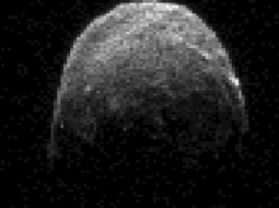 NASA radara 7.novembrī veiktais asteroīda "2005 YU55" uzņēmums. Foto: AFP/LETA