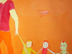 Aija Zariņas glezna "Ģimene". Publicitātes foto