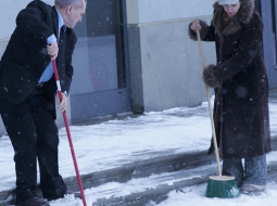 Sniega tīrītāji. Foto: Oļesja Sokolova, F64