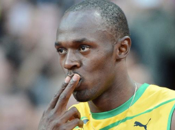 Jamaikas skrējējs Useins Bolts. Foto: AFP/LETA